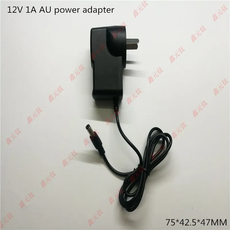 12V 1A светодиодный адаптер питания 12W трансформаторы UK US EU AU черный пластиковый чехол источник питания AC/DC110-240V до 12V адаптер