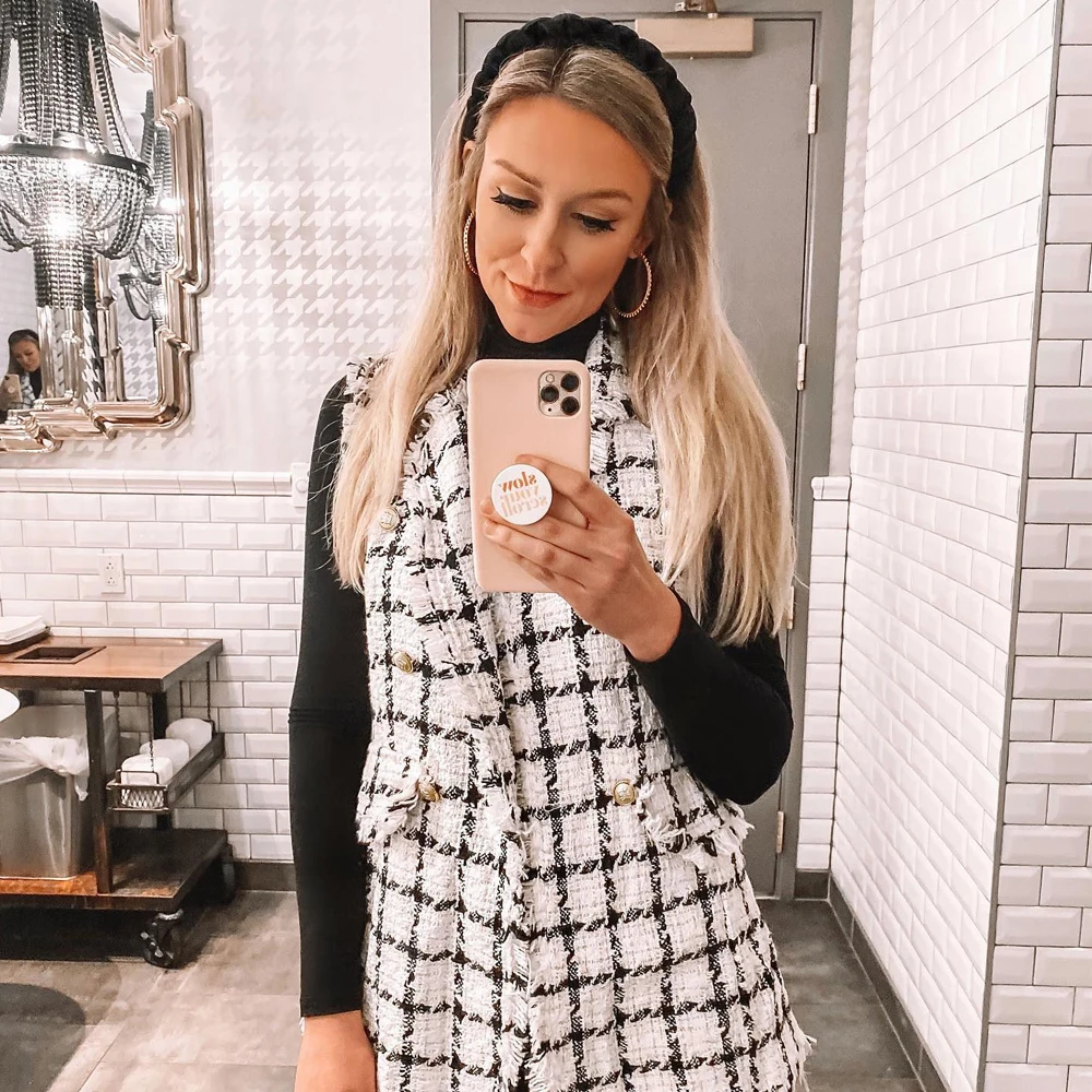 Ободок MOLANS Плетеный мягкий Однотонный женский модный ободок Ретро головной убор