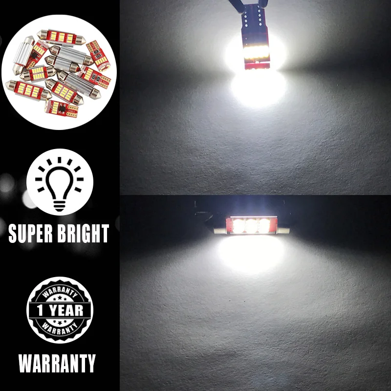 8Pcs Canbus For Mitsubishi Lancer Evo IX X 8 9 10 2003-2015 Vehicle LED Interior Map Dome Light License Plate Lamp | Автомобили и