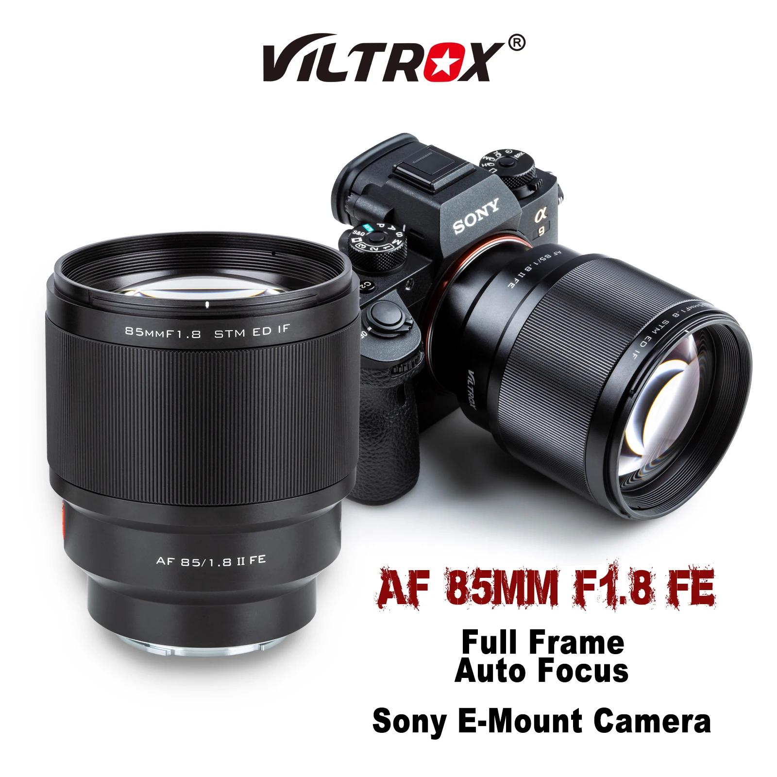 VILTROX 85 мм F1.8 STM полная Рамка Автофокус стандартный основной объектив для Sony E Mount