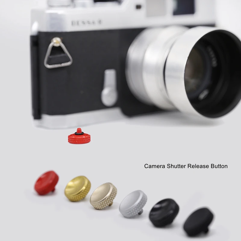 

Кнопка спуска затвора камеры из чистой меди с вогнутой поверхностью для Leica/Canon/Nikon/Fujifilm XT20/X-T2/ X100T/X-T10/X100/X10/XE1