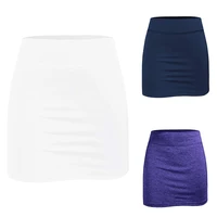 women tennis skirts inner shorts elastic sports golf skorts with pockets fit yoga fitness running