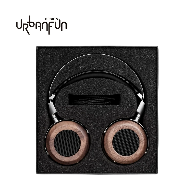 URBANFUN HiFi наушники 50 мм Бериллиевая диафрагма головная повязка стереогарнитура 3 5