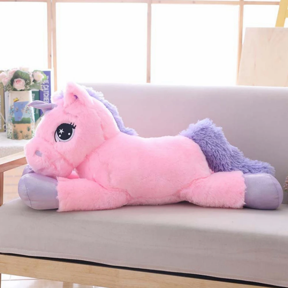 

60cm White/Pink Unicorn Pillow Doll Plush Toys Huge Unicorns Anime Plushies Stuffed Animals Gift for Girl