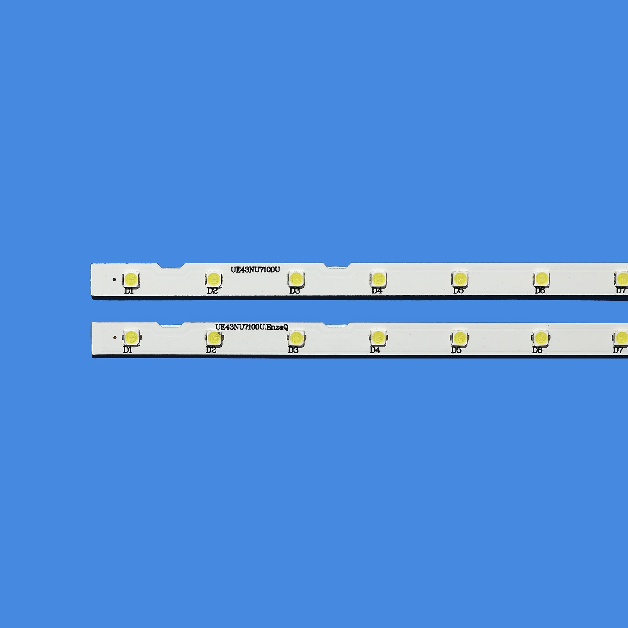 LED Backlight strip 28 lamp for Samsung 43&quotTV UE43NU7100U AOT_43_NU7100F_2X28_3030C BN44-00947A UE43NU7170U UE43NU7120U | Лампы и