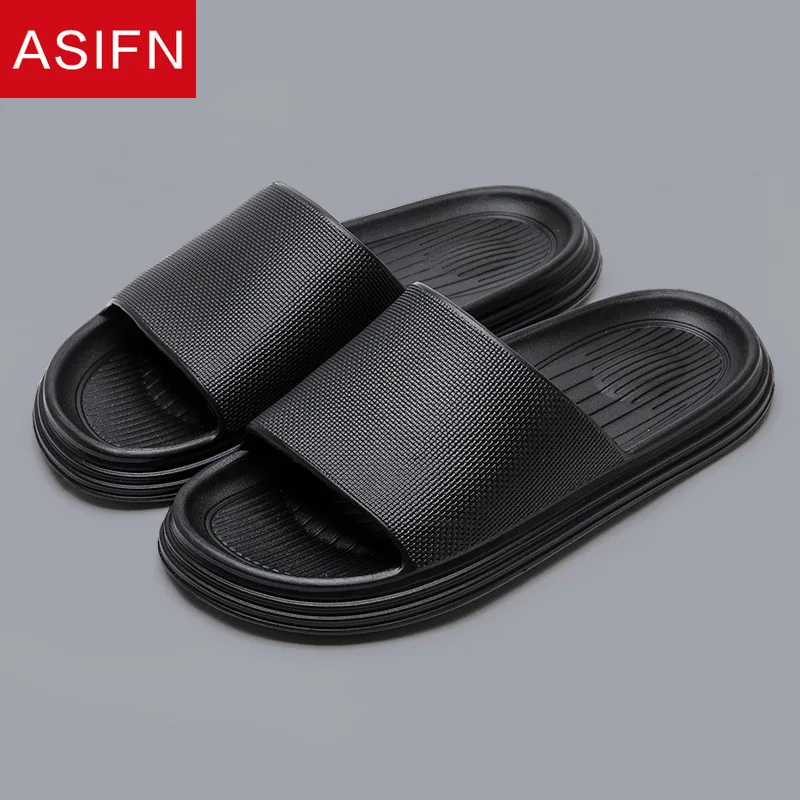 

Men's Simple Beach Slippers EVA Men Shoes Women Couple Flip Flops Soft Casual Summer Male Chaussures Femme Slides