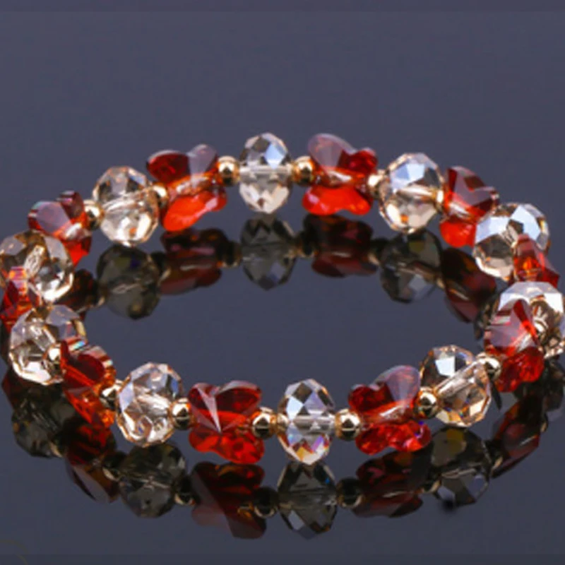 Новинка Модная Яркая обувь AB бабочка с украшением в виде кристаллов бисера