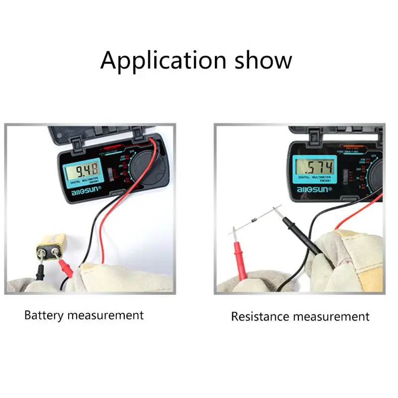 

EM3082 Digital Multimeter 3 1/2 1999 AC/DC Ammeter Voltmeter Portable Voltage Meter