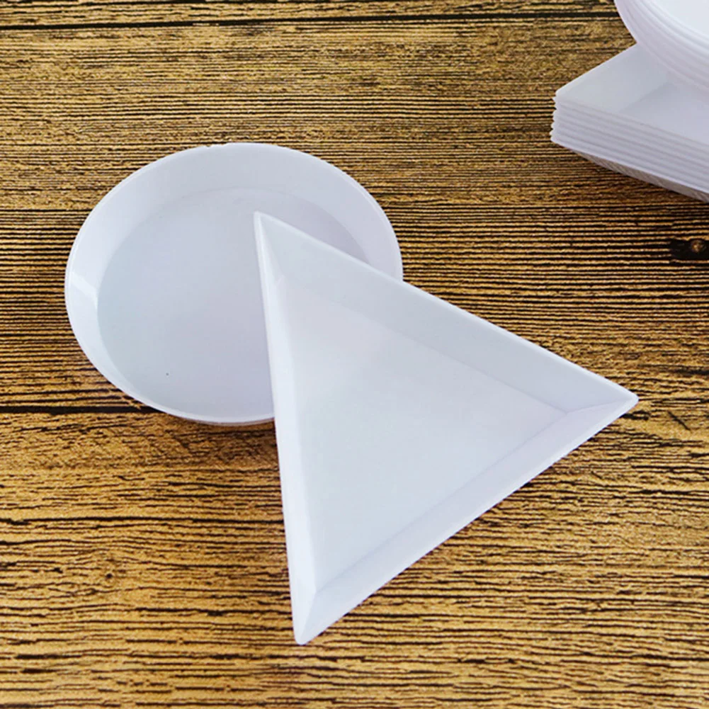 10 шт Пластиковые Треугольные круглые Стразы для ногтей | Красота и здоровье