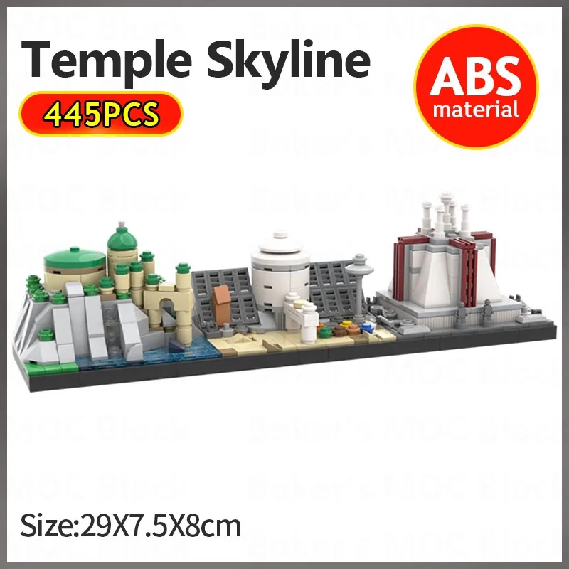 

Movie Collection Skyline Architecture Building Blocks MOC Star Series Wars Tatooine Temple House Bricks Kids DIY Toys Xmas Gift