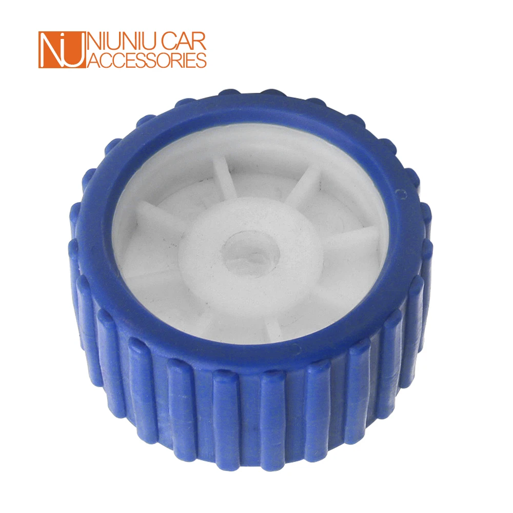 6 шт. EVA + PP лодочный прицеп 5 дюймов синий морской ребристый качающийся ролик