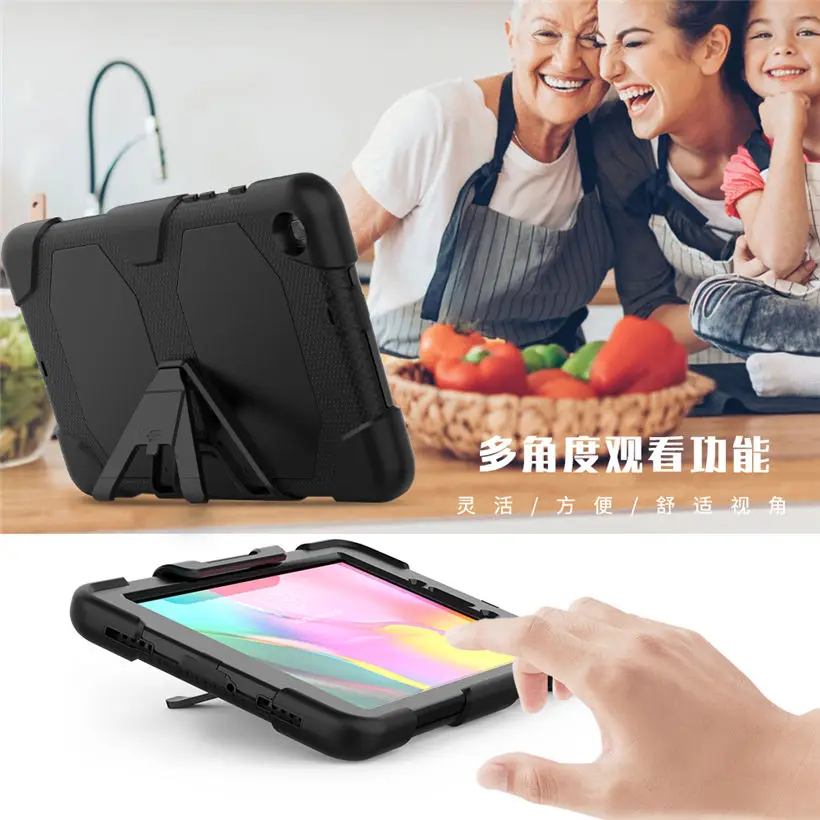 Чехол для Samsung Galaxy Tab A 8,0 SM-T290 SM-T295 T290 T295 T297 чехол Funda противоударный сверхмощный с подставкой подвесная Капа
