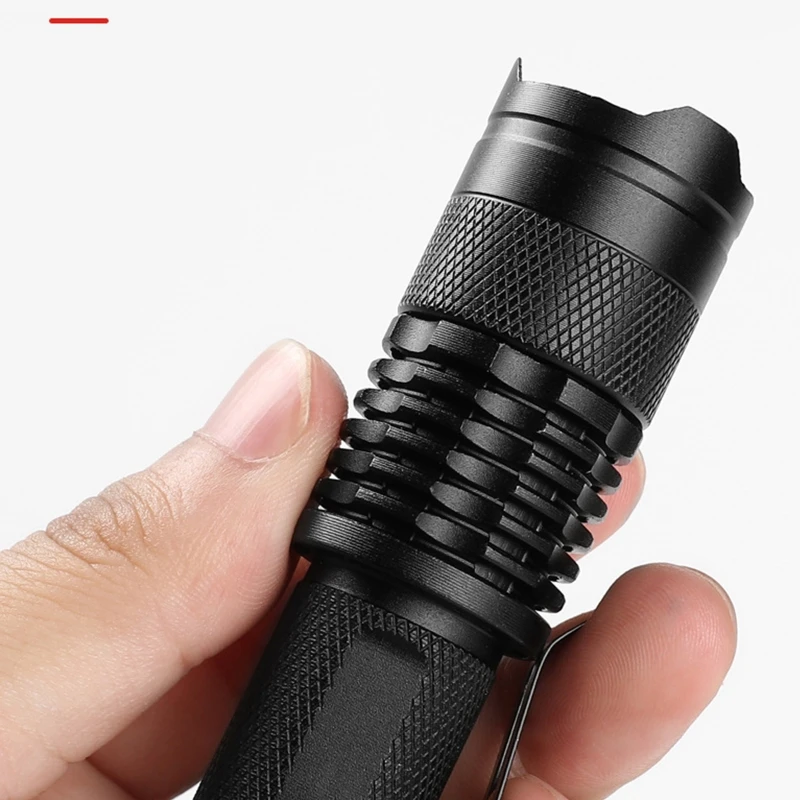 

Mini LED Flashlight Zoom 3W 2000 Lumens Waterproof Lanterna Zoomable Torch 1.5V AA Battery Powerful For Hunting Camping