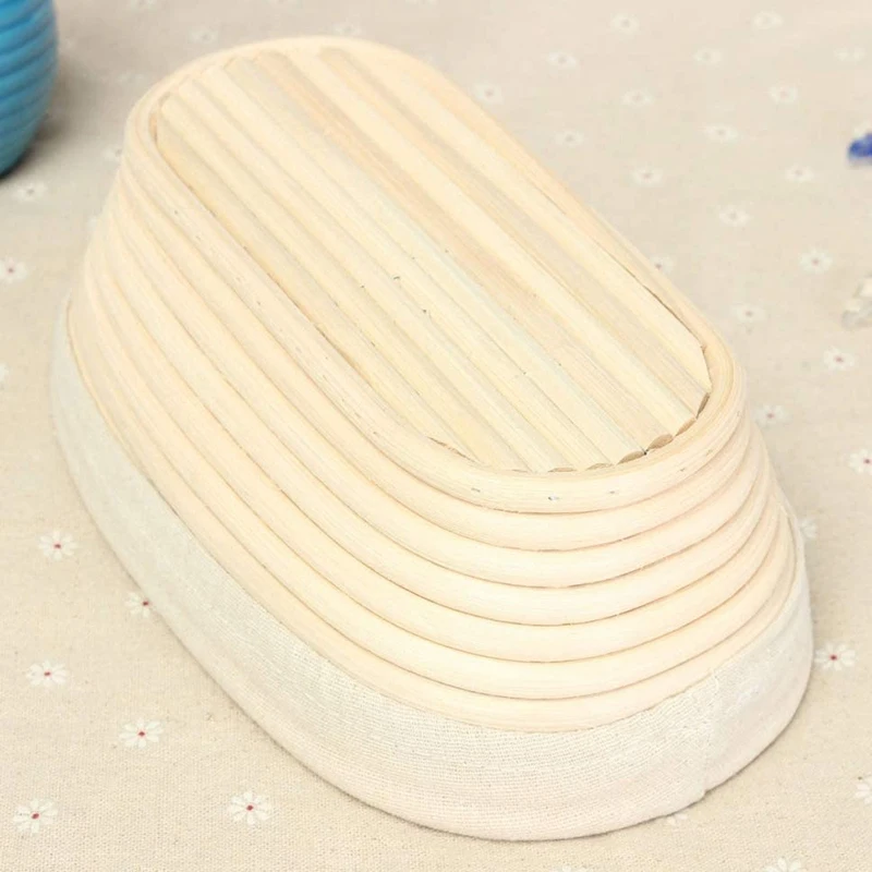 Banneton Proofing Basket Set - Artisan Sourdough Bread Bakery Dough Scraper/Cutter &amp Brotform Cloth Liner | Дом и сад