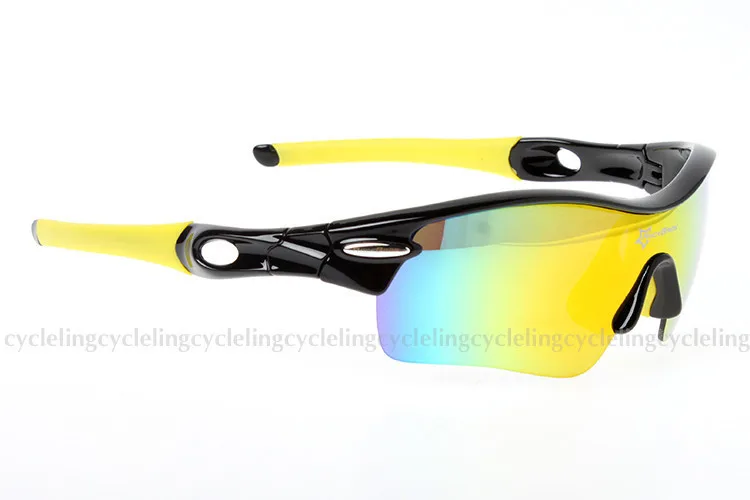 Style 2 Black yellow RockBros Поляризованные 5 линз велосипедные очки с близорукостью оправа велосипедные очки солнцезащитные очки для велосипедных очков для верховой езды спортивные мужские и женские - Цвет: Style 2 Black yellow