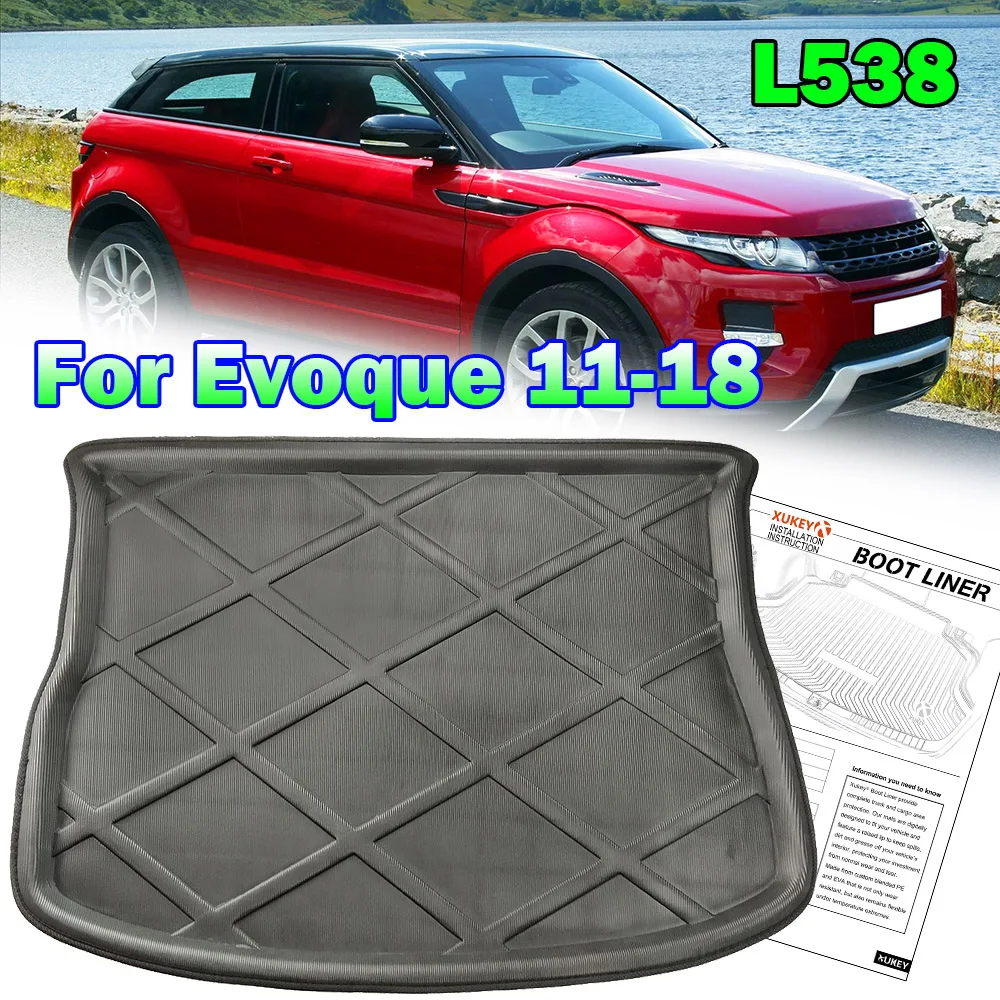 

For Range Rover Evoque L538 2011 - 2018 Car Cargo Boot Liner Tray Rear Trunk Floor Mat Carpet 2012 2013 2014 2015 2016 2017