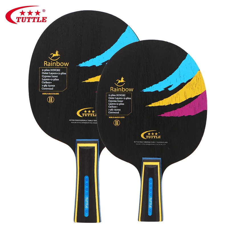 

Rainbow 4 3 Layer Carbon Fiber Fast-break Professional Table Tennis Racket -40