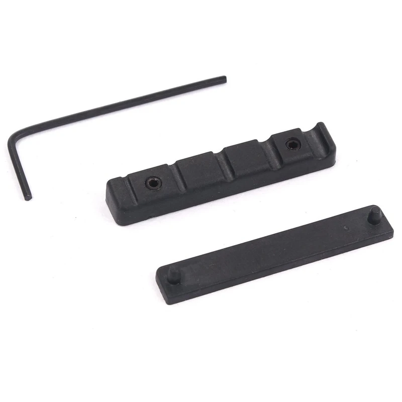 

Adjustable Pom Nut Slotted for 5 Strings Bass Guitar Replacement Parts Black