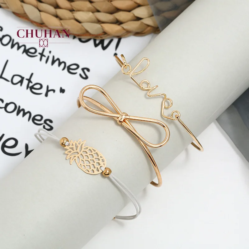 3 шт./компл. женский браслет с геометрическими драгоценными камнями|Браслеты