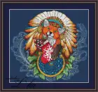 Набор для вышивки крестом, лиса, волк, Лев, Ловец снов, 11CT, 14CT, 18CT