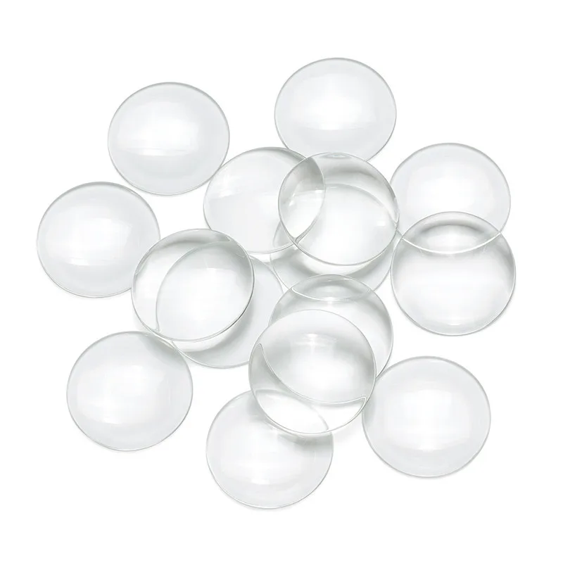 

10pcs 34.5~35x7.5mm Transparent Glass Half Round/Dome Cabochons for Jewelry Making DIY Accessories Wholesale F80