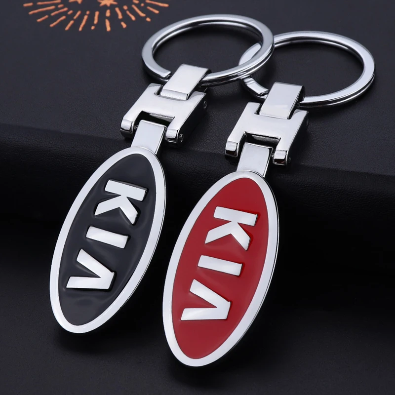 

1PC 3D Metal Car Keychain Emblem Key Chain Ring Logo For KIA Cerato Sportage R K2 K3 K5 Ceed Sorento Cerato Optima Auto Keyring