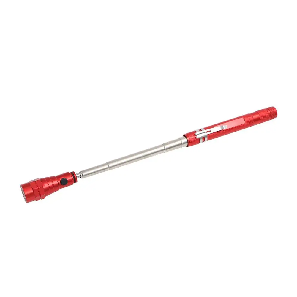 Карманный Телескопический гибкий Выдвижной светодиодный фонарик с 3