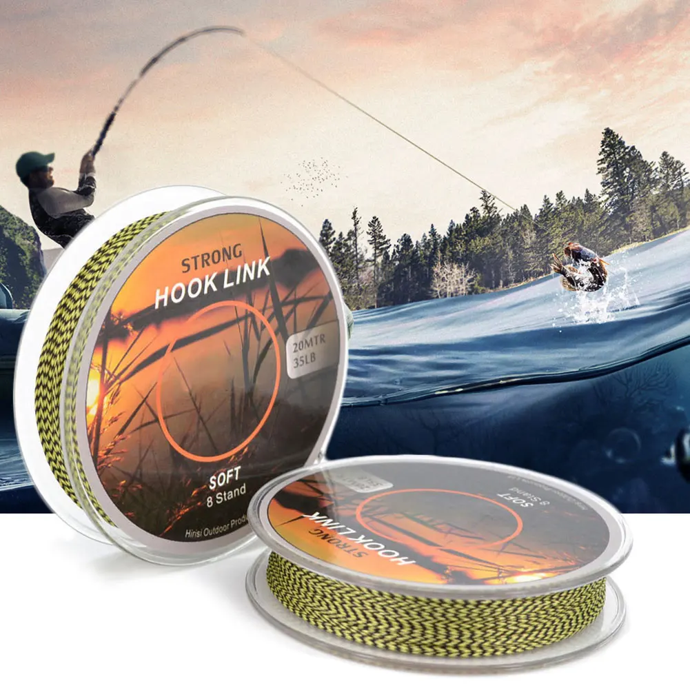 

20m Lead Core Fishing Line 35Lbs Carp Rig Hook Link Making Sinking Braided wire Fishing Accessories 2020
