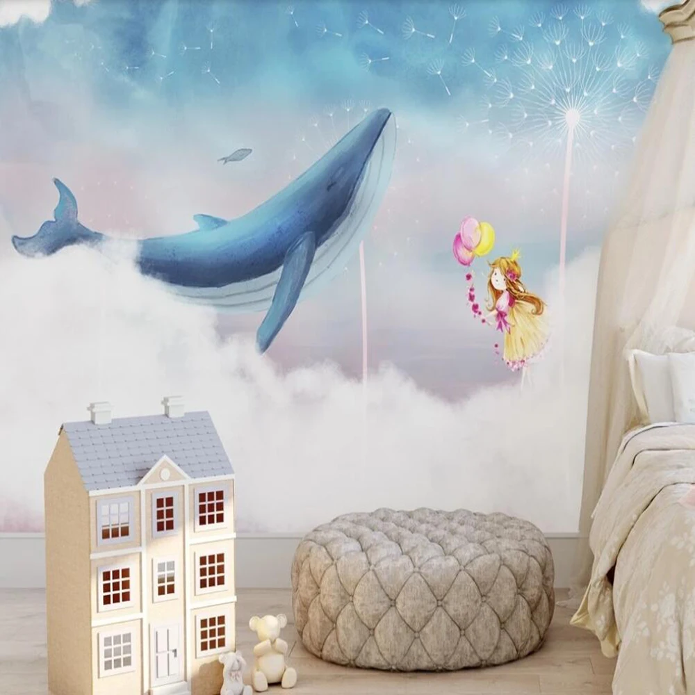 Большие Настенные обои Milofi на заказ скандинавский фон с изображением неба белого