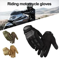 80 dropshipping 1pair anti slip riding gloves durable micro fiber military full fingers gloves for motorcycles