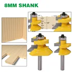 Фреза по дереву, твердосплавная, с хвостовиком 8 мм, 2 шт.