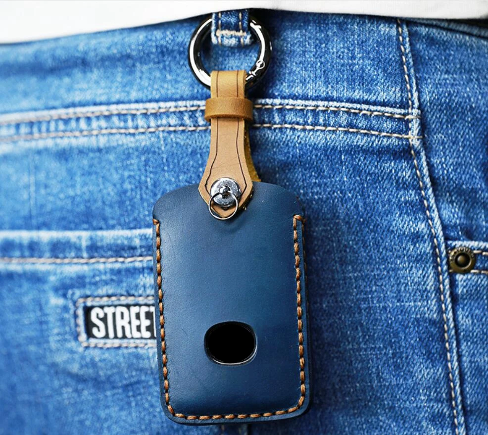 Автомобильный чехол для ключей ручной работы из натуральной кожи Mazda 3 Alexa CX-3 CX4 CX5