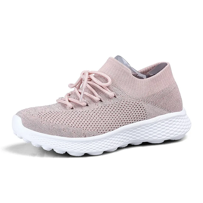 Женские кроссовки на плоской подошве сетчатые дышащие повседневные женские