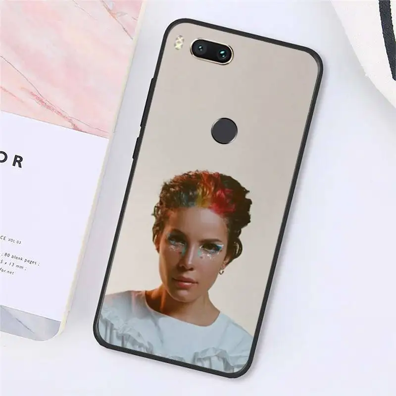 

Halsey American female singer Phone Cases For Xiaomi Redmi note 7 8 9 t k30 max3 9 s 10 pro lite Luxury brand shell funda coque