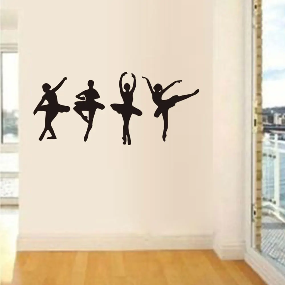 Наклейка для балетных девушек ПВХ домашний дизайн наклейка на стену балета
