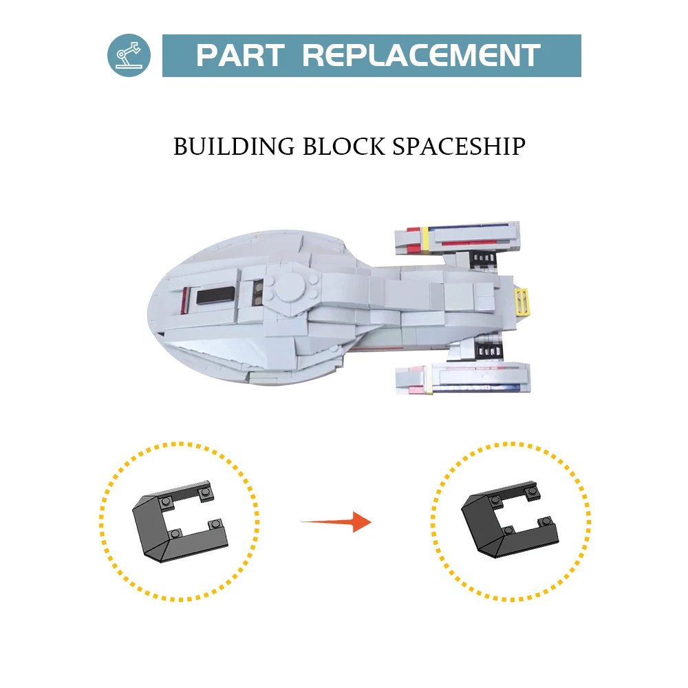 MOC-16925 USS Voyager Trek Space Star Series строительные блоки кирпичи для сборки конструктор детей