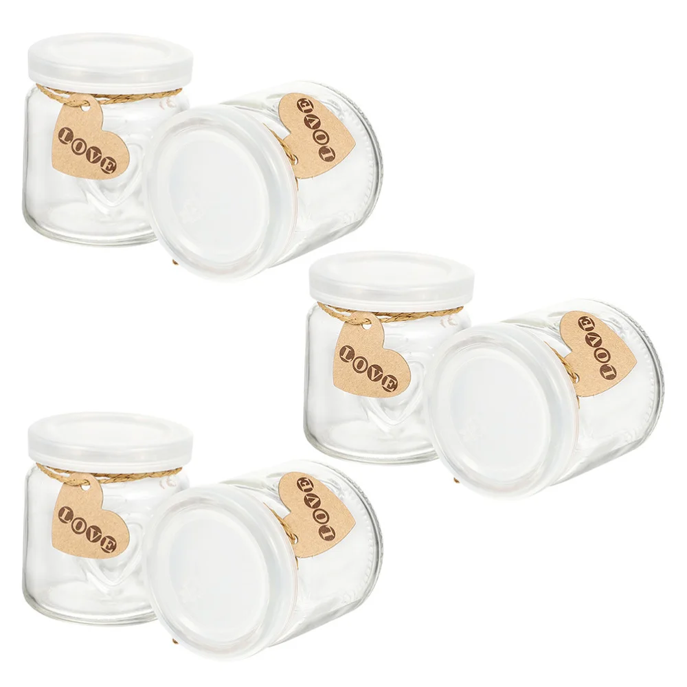 

Glass Milkshake Yogurt Holders Hydroponic Containers with Lids (Assorted Color)