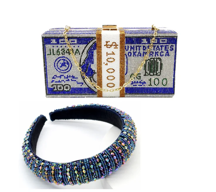 Лучшие цены хорошая широкая Женская повязка на голову с узлом и сумкой через