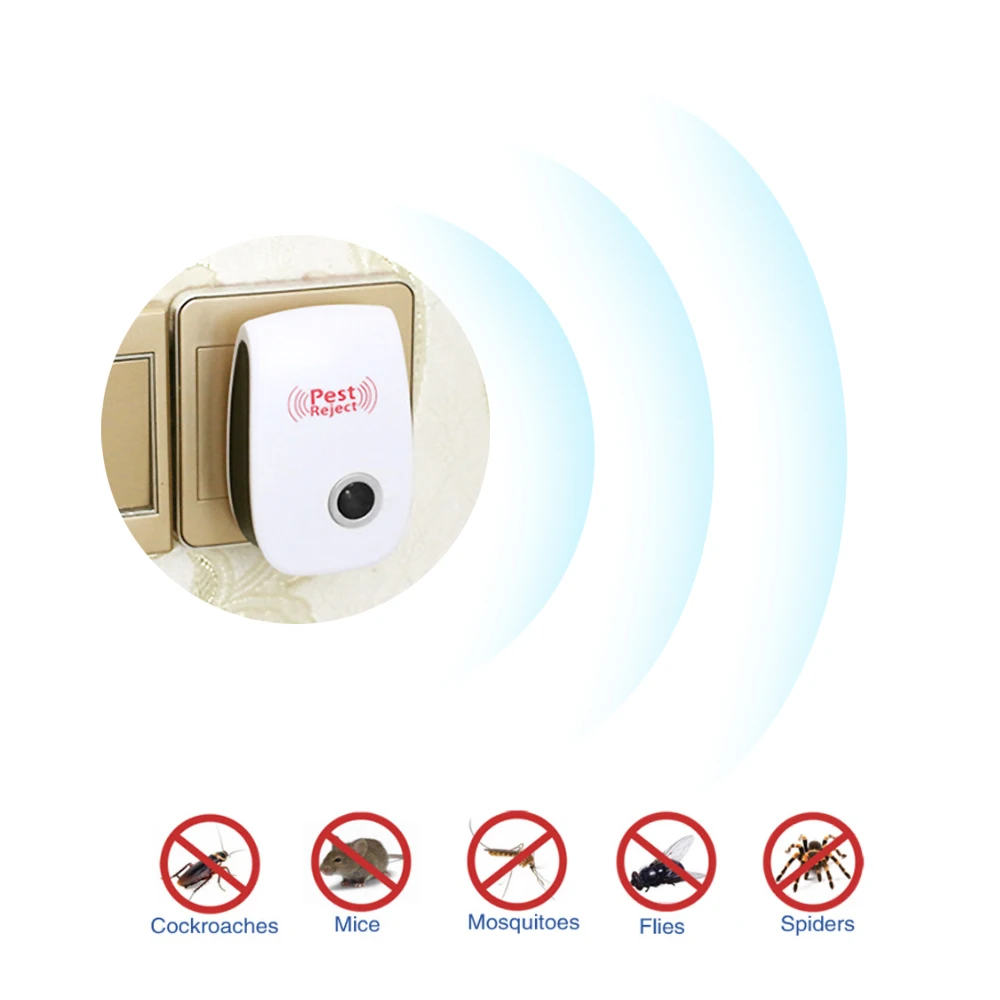 Электронный Пешт Управление Ультразвуковой Отпугиватель Насекомых паук Rat отказ