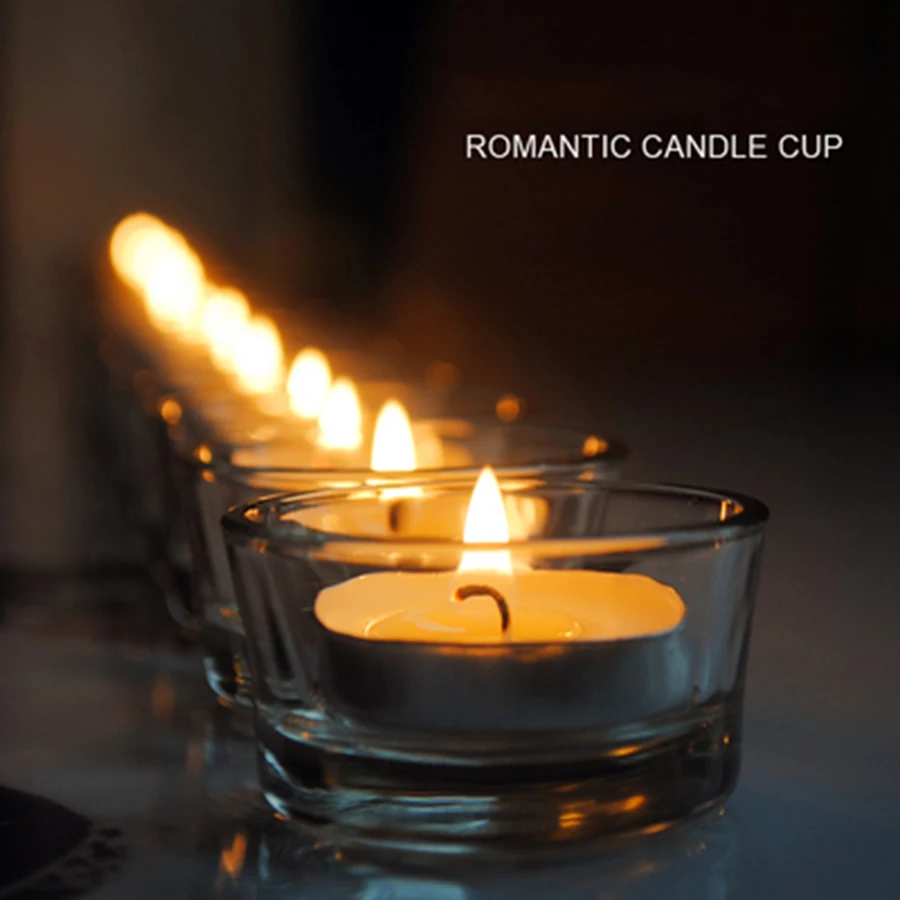 

Christmas Glass Candle Holder Tealight Small Transparent Nordic Cylinder Wedding Photophore Candelabro Home Decoration