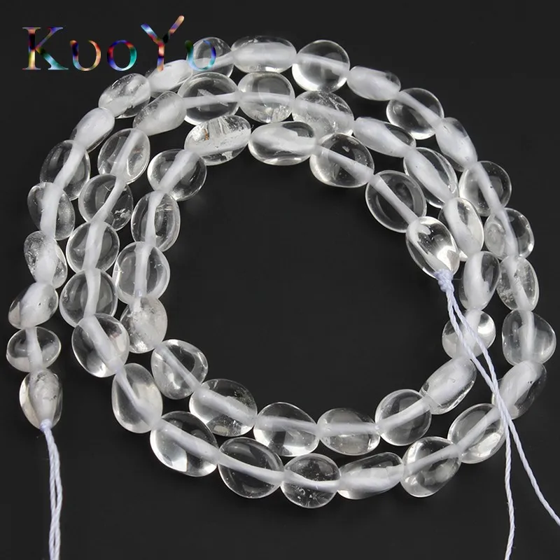 Бусины из прозрачного кварцевого кристалла 5-7 мм | Украшения и аксессуары