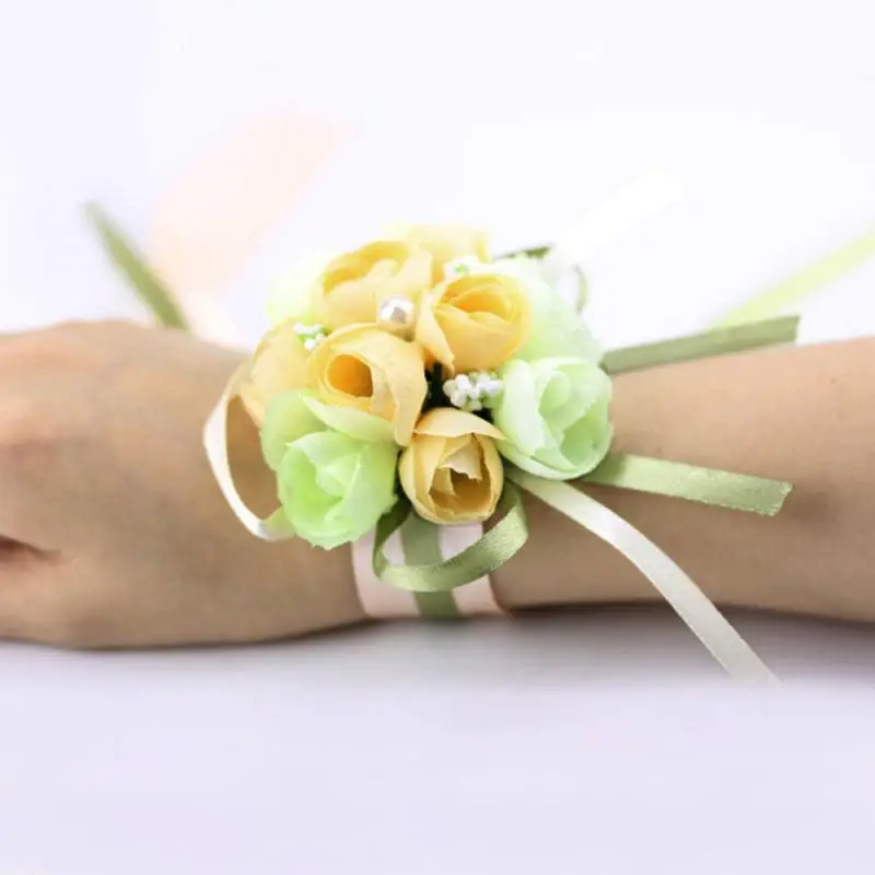 Имитация розы кружевной корсажный Декор для девочек искусственный браслет