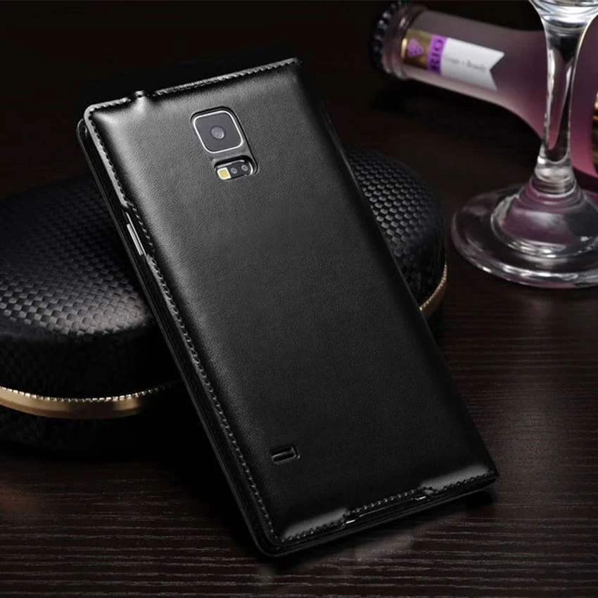 Кожаный чехол с откидной крышкой для телефона Samsung Galaxy S5 SV S 5 G900A G900I G900F G900 G900H G900FD и
