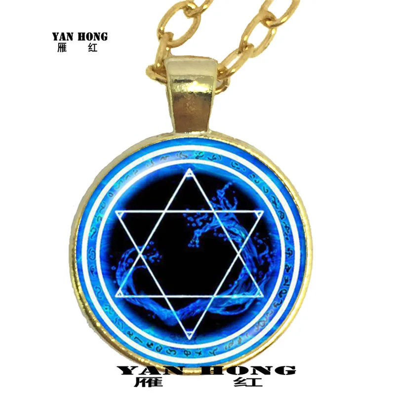 2020 модное ожерелье пятизвездочная богиня Коул 25 мм стеклянная круглая Мужская и