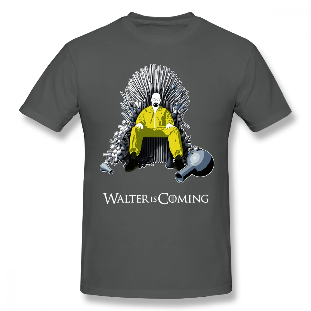 Футболка 2020 новая футболка с принтом Walter Is Coming Breaking Bad X Игра престолов для мужчин