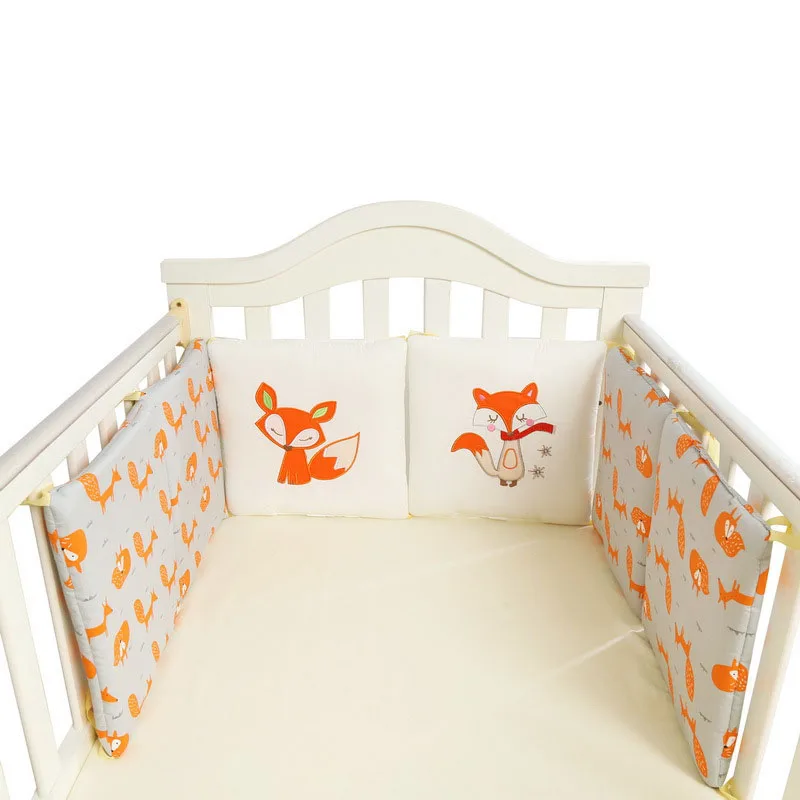 

Pure Cotton Baby Bedding Cribs Bumper Protector For Newborn Children Little Bedroom Protection Decoration Kids