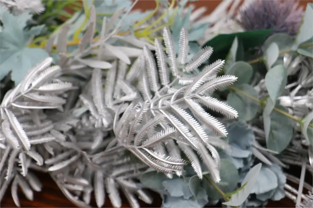 DIY Свадебный декор Цветочная композиция Серебряная серия искусственный цветок, лист, пластик, шелк, растения, различные стили, вечерние материалы для дома