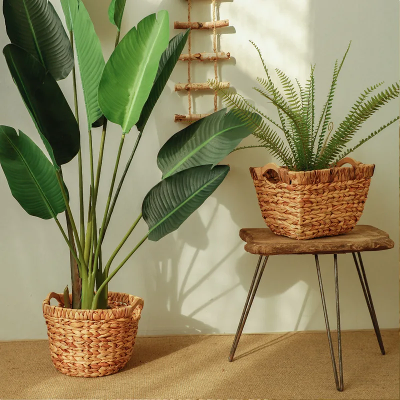 Цветочные искусственные домашние соломенные вазы для свадебного украшения