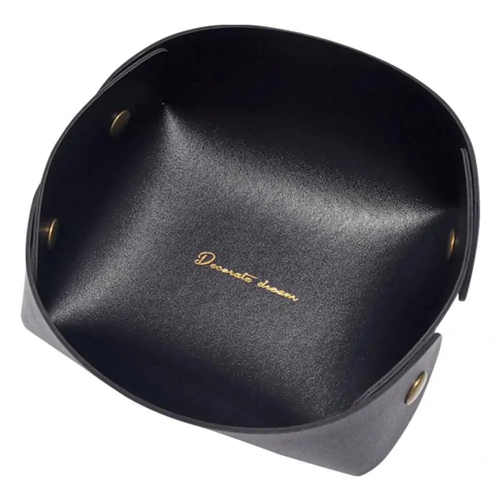 

Faux Leather Great Desktop Jewelry Storage Organizer Nordic Style Storage Tray Multi-purpose for Bracelets
