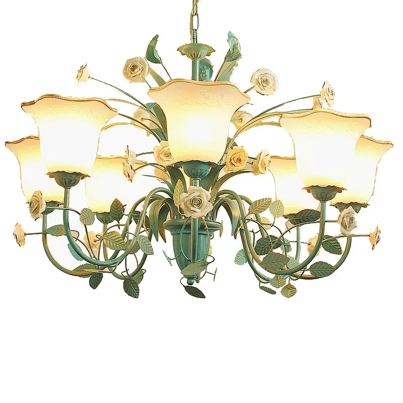 

vintage glass ball 3 black iron pipe chandeliers ceiling living room decoration ventilador de techo hanglampen